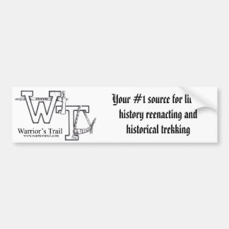 Warrior's Trail Bumper Sticker