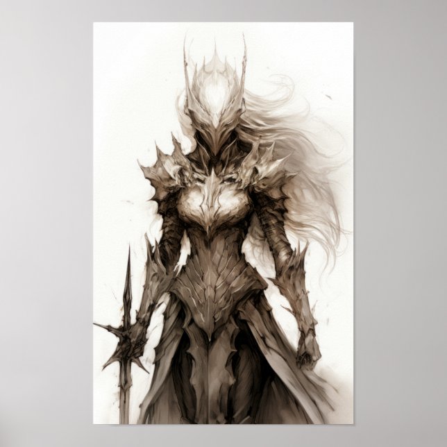 Warrior's Valour: Empowering Woman Warrior  Poster (Front)
