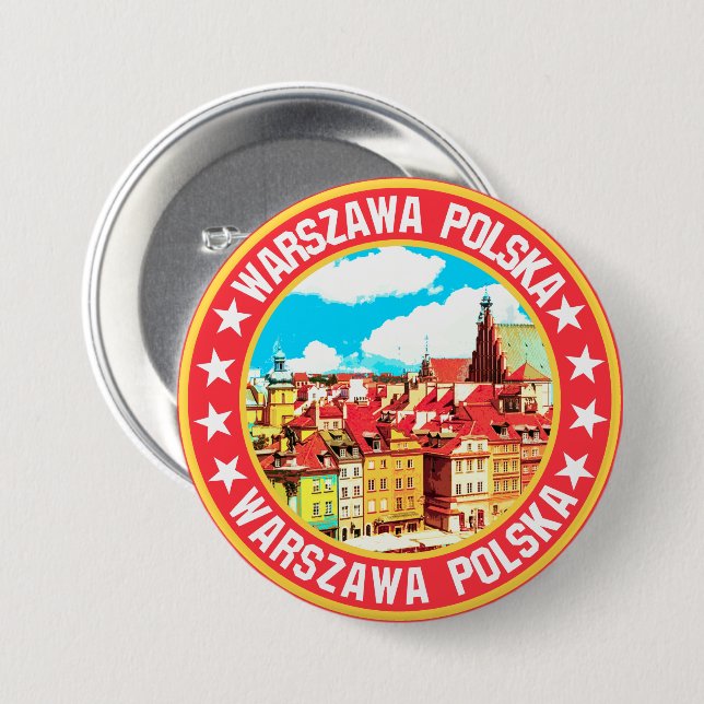 Warsaw                                             3 inch round button (Front & Back)