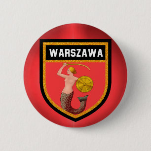 Warsaw  Flag 2 Inch Round Button