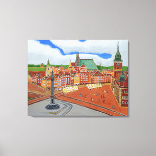 Warsaw Old Town Canvas Print
