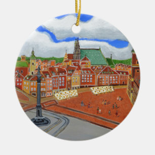 Warsaw-Old Town Ceramic Ornament