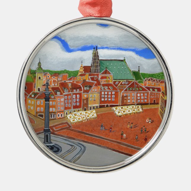 Warsaw-Old Town Metal Ornament (Front)