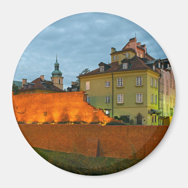 Warsaw Old Town Poland Magnet (Front)