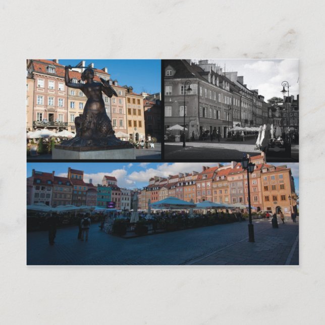 Warsaw Old Town Postcard (Front)