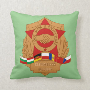 Warsaw Pact, Soviet Union, Socialist Eastern Bloc Throw Pillow