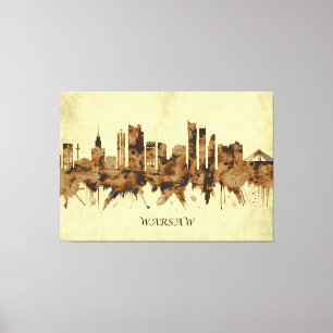 Warsaw Poland Cityscape Canvas Print