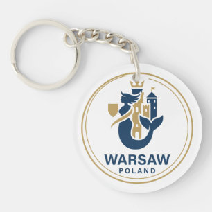 Warsaw Poland Europe Keychain