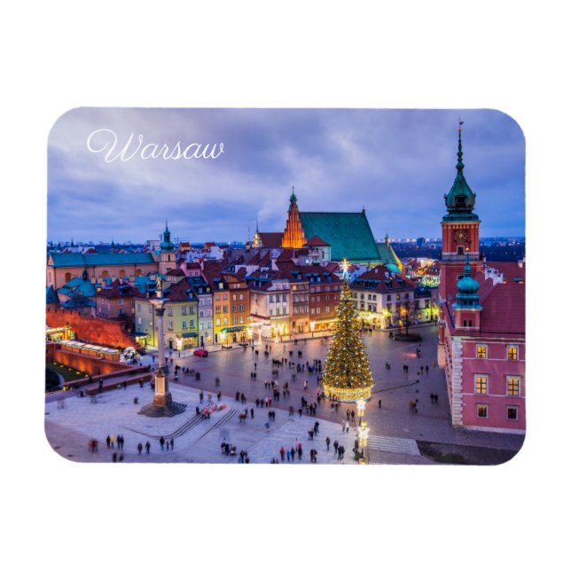 Warsaw Poland Magnet (Horizontal)