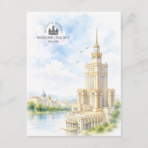 Warsaw, Poland Palace of Culture and Science Postcard