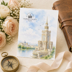 Warsaw, Poland Palace of Culture and Science Postcard