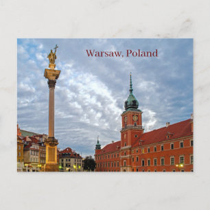 Warsaw Poland Postcard