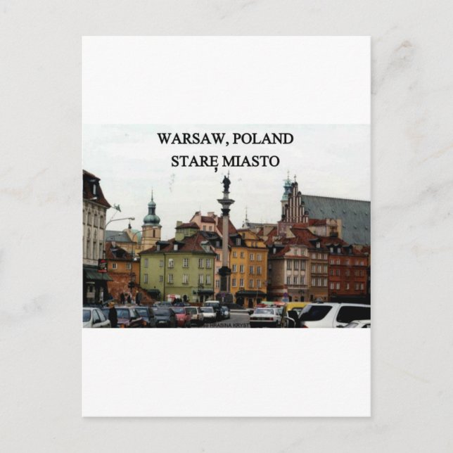 WARSAW POLAND STARE MIASTO OLD TOWN POSTCARD (Front)