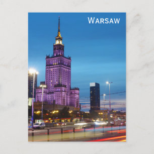 Warsaw Poland Travel Photo Postcard