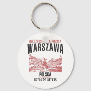 Warszawa Keychain