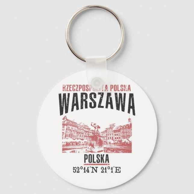 Warszawa Keychain (Front)