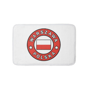 Warszawa Polska Bath Mat