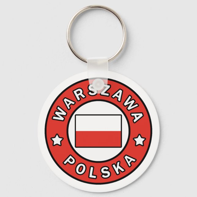 Warszawa Polska Keychain (Front)