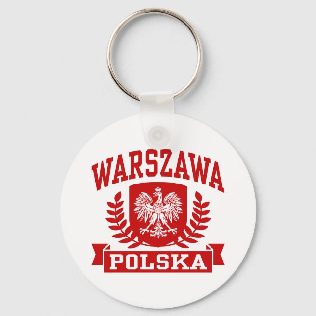 Warszawa Polska Keychain (Front)