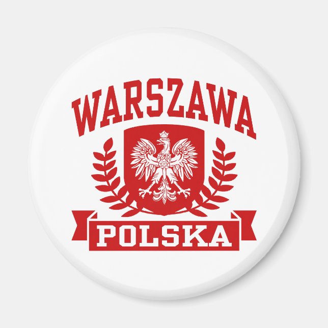 Warszawa Polska Magnet (Front)