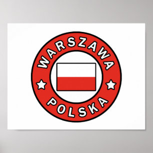 Warszawa Polska Poster