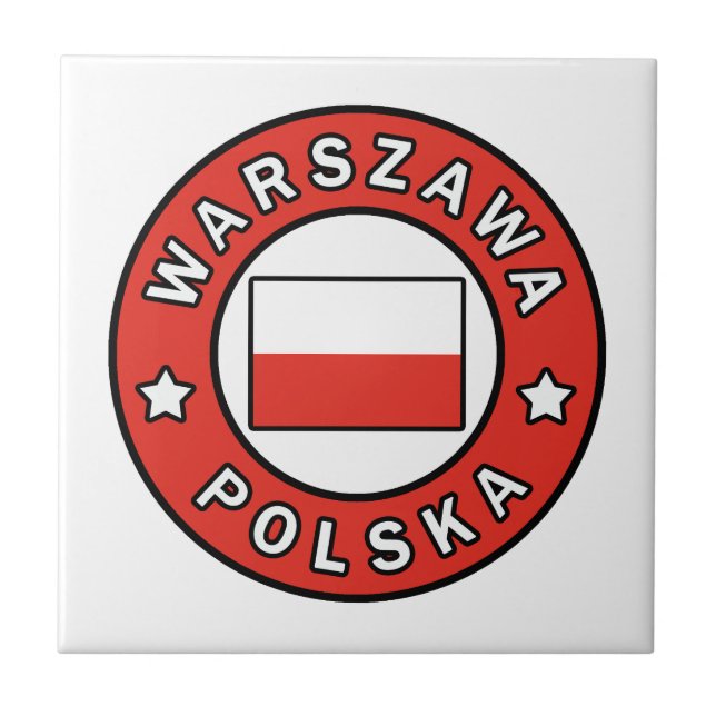 Warszawa Polska Tile (Front)