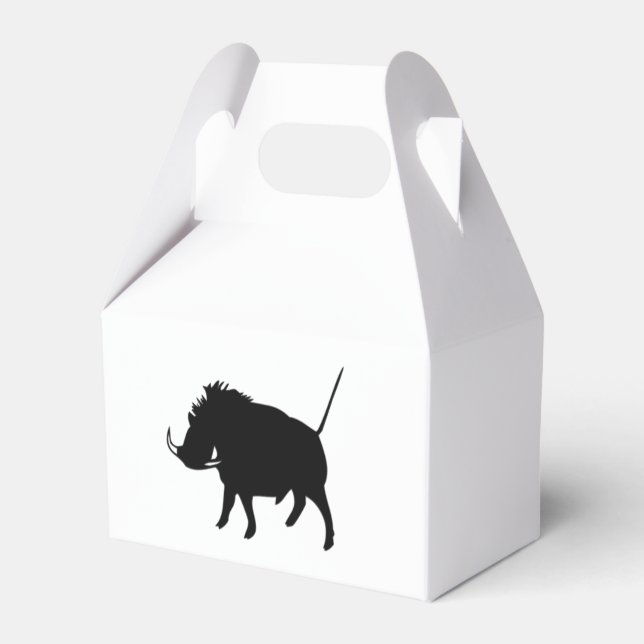 Wart Hog  Favor Box (Front Side)
