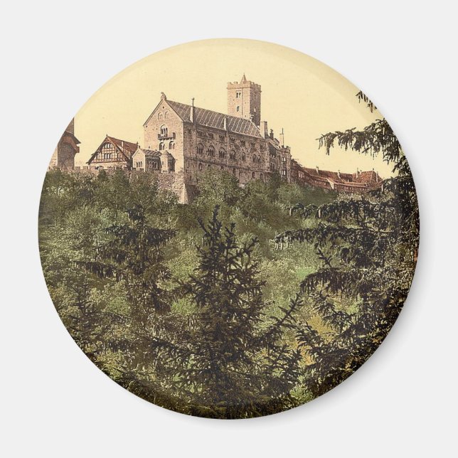 Wartburg, from Eisenach Castle, Thuringia, Germany Magnet (Front)