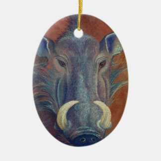 Warthog Ceramic Ornament