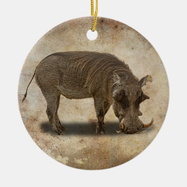 WARTHOG CERAMIC ORNAMENT (Front)