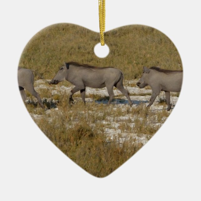 Warthog Parade Tom Wurl Ceramic Ornament (Front)