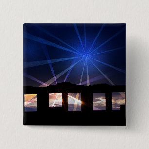WARTIME GHOSTS WALES UK 2 INCH SQUARE BUTTON