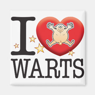 Warts Love Man Magnet