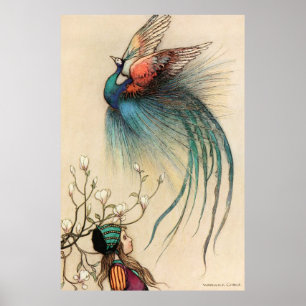 Warwick Goble The Girl And The Bird Of Paradise Poster