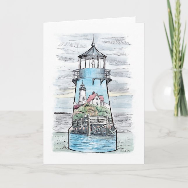 Warwick Lighthouse note card (Front)