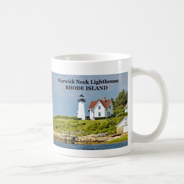 Warwick Neck Lighthouse, Rhode Island Mug (Right)