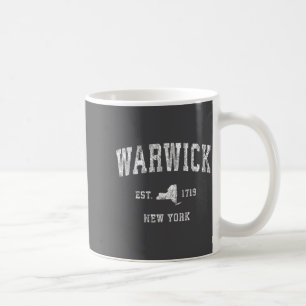 Warwick New York Ny Vintage Athletic Srts Design  Coffee Mug