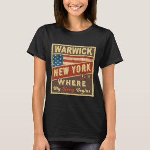 Warwick Ny Its Where My Story Begins T-Shirt