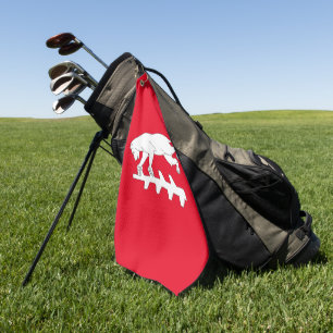 Warwickshire county flag golf towel