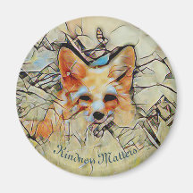 Wary Fox Kindness Matters Magnet