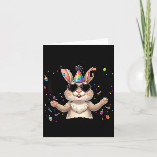 was 6 7 Funny 6 7 Birthday Boys Girls Easter Bunny Card