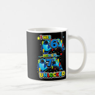 Was 6 7 unlocked 7th birthday video game 7 years coffee mug