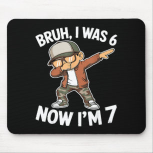 Was 6 7 year old 7th birthday 67 meme dabbing boys mouse pad