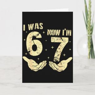 Was 6 7 year old birthday six seven meme 67 kids card