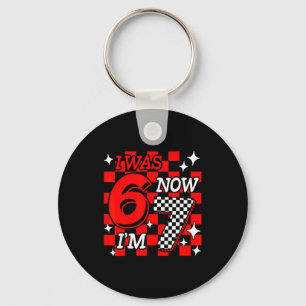 Was 6 7 years old funny 67 meme 7th birthday boys keychain