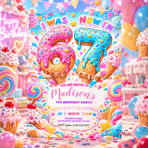 Was 6 Now I’m 7 Candy Theme Birthday Party