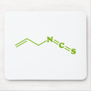 Wasabi Allyl Isothiocyanate Molecular Formula Mouse Pad