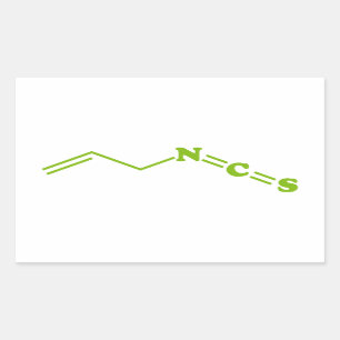 Wasabi Allyl Isothiocyanate Molecular Formula Sticker