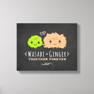 Wasabi and Ginger Together Forever Canvas Print