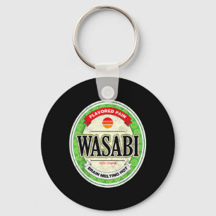 Wasabi Funny Japanese Sushi Condiment Halloween Keychain